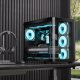 AeroCool Geh Midi P500C-G-BK-V1 o.N. Full Tempered Glas (B) 1