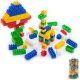 Polesie 24385 Klocki Junior 57 elementów w różowym wiaderku Maxi z pokrywką 1