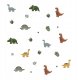 SIPO-WS63051 NAKLEJKI NA ŚCIANĘ MINI      DINOZAURY 1