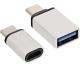 Adapter USB InLine USB-C - microUSB USB-C - USB Biały  (35809) 1