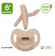 Canpol SUAVINEX - 308637-SMOCZEK 100% SILIKONOWY ANATOMICZNY SX PRO/6-18M/BEŻOWY/COLOUR ESSENCE 2