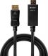 Kabel Lindy DisplayPort - HDMI 3m czarny (36923) 1