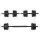 Spokey Hantle Pondus bitumiczne 2 x 10 kg Czarne 1