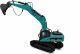 Amewi G704E Vollmetall Bagger 1:14 RTR petrol 3