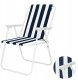 Krzesło campingowe,plażowe składane 52x58x72cm biało-granat 4