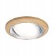 Zestaw opraw do wbudowania LANATI COIN LED 3X 6W 470lm 84mm 2700K IP20 230V drewno / aluminium 2