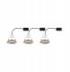 Zestaw opraw do wbudowania LANATI COIN LED 3X 6W 470lm 84mm 2700K IP20 230V drewno / aluminium 4