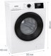 Gorenje Washing Machine | W3NGPI62SBS | Energy efficiency class B | Front loading | Washing capacity 6 kg | 1200 RPM | Depth 47 cm | Width 60 cm | LCD | Steam function 4