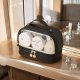 Kosmetyczka organizer na kosmetyki czarna dwupoziomowa 23x13,5x16cm KS115CZ 1