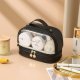 Kosmetyczka organizer na kosmetyki czarna dwupoziomowa 23x13,5x16cm KS115CZ 2