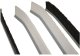 Szczotka do czyszczenia fug szczelin mycia kuchni wąska szczelinowa dluga 4 x 230mm (2X biała + 2x czarna) nylon 3