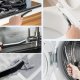 Szczotka do czyszczenia fug szczelin mycia kuchni wąska szczelinowa dluga 4 x 230mm (2X biała + 2x czarna) nylon 6