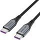 Kabel USB-C do USB-C 100W Vention TAHHF 5A 1m USB 3.1 Gen2 4k (szary) 1