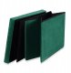 Pufa składana XL z guzikami - 60x38x38cm aksamit zielona 4
