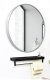 Lustro LOFT FI60cm srebrne  YX-04 ścienne okrągłe łazienkowe do salonu sypialni loftowe Industrialne minimalistyczne 1