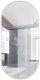 Lustro Elipsa 100x50cm srebrne GX06 ścienne owalne łazienkowe do salonu sypialni loftowe Industrialne minimalistyczne 1