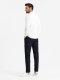 Dzianinowa koszula męska SLIM FIT z długim rękawem  biała V1 OM-SHCS-0177 XL 4