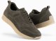 Lekkie zamszowe męskie sneakersy w stylu sportowym  oliwkowe V1 OM-FOSL-0205 44 1