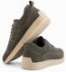 Lekkie zamszowe męskie sneakersy w stylu sportowym  oliwkowe V1 OM-FOSL-0205 44 4