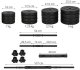 Hantle do ćwiczeń 40 kg regulowany zestaw wypełnienie bitumiczne 16 talerzy + 2 gryfy UNIWERSALNY 26