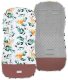 Wkładka do wózka spacerowego 37x78 cm dwustronna, mata do wózka spacerowego, zwierzątka/liście UNIWERSALNY 1
