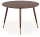 Stół okrągły DOMENICO 110x110 orzech/złoty HALMAR 2