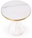 Stolik kawowy TALBI 50x50 biały marmur/złoty HALMAR 7