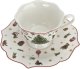 Filiżanka porcelanowa 150 ml + spodek Christmas Tree 1
