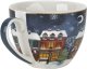Filiżanka porcelanowa 220 ml + spodek Christmas City 5