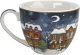 Filiżanka porcelanowa 220 ml + spodek Christmas City 6