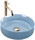 Umywalka nablatowa Rea SAMI L.BLUE SHINY 1