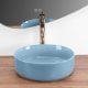 Umywalka nablatowa Rea SAMI L.BLUE SHINY 3