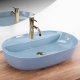 Umywalka REA Aura 61 L.Blue Shiny 1