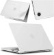 Etui ochronne do Apple Macbook Pro 14 - M1/M2/M3/M4 2021-2024 Alogy AirGuard Elastyczna obudowa bez odcisków palców Matowa Przezroczysta Biel 8