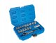 Zestaw nasadek przelotowych spline z grzechotką 10-24mm 17el. CrV (10) 5