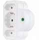 REV Steckdosenadapter 3-fach mit Überspannungsschutz, weiß 6
