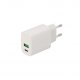 SEEK TOTI 20W Type-C + USB A Wall Fast Charger, Baltas 1