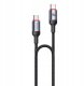 yesido Kabel CA185 240W Type-C/Type-C 1.2m 5A, BLACK / CZARNY 1