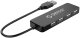Hub FL01 stacja dokująca rozdzielacz USB-A na 4x USB-A - czarny Hub FL01 stacja dokująca rozdzielacz USB-A na 4x USB-A - czarny 1