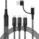 Uniwersalny kabel 5w1 eXtremestyle Ampere 1.2 m oplot 1