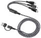 Uniwersalny kabel 5w1 eXtremestyle Ampere 1.2 m oplot 1