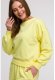 B293 Bluza z otwartymi plecami - cytrynowa (kolor żółty, rozmiar M) 2