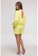 B293 Bluza z otwartymi plecami - cytrynowa (kolor żółty, rozmiar M) 5