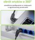 Kabel sieciowy patchcord Cat6a UTP kątowy obrotowy 2m slim czarny 4