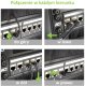 Kabel sieciowy patchcord Cat6a UTP kątowy obrotowy 2m slim czarny 7