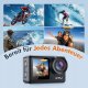 Zestaw XTU S6 Action Cam 4K30FPS wodoszczelna kamera sportowa 20 MP UltraHD 8