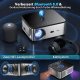 Projektor LCD XIWBSY 4K Full HD 5G WiFi Bluetooth kino domowe 20000 lumenów 5