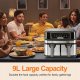 Emphsism Frytkownica beztłuszczowa 9L XXL Air Fryer nowa 4