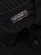 Męska koszulka polo z wiskozą SLIM FIT w pionowy prążek  czarna V1 OM-POSS-0143 L 6