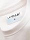 Bawełniany męski longsleeve U-neck z lampasami i nadrukiem na piersi  złamana biel V3 OM-LSCL-0127 S 7